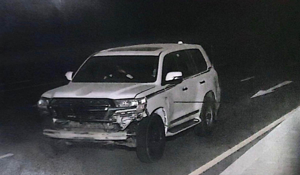 Vehicle without number plate